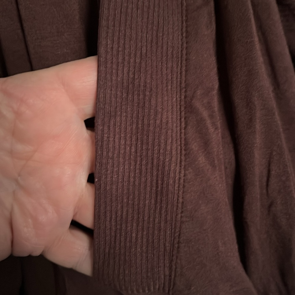 Torrid Solid Chocolate Brown Super Soft Open Fron… - image 4